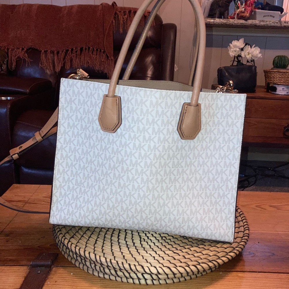 MICHAEL KORS MERCER LG SATCHEL SHOULDER LEATHER BAG 💼 - Picture 16 of 16
